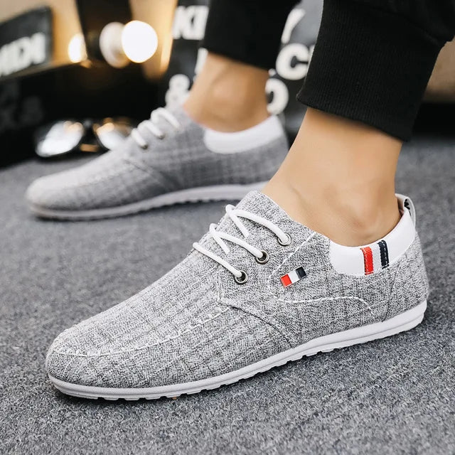 StrideEase Breathable Canvas Men's Sneakers