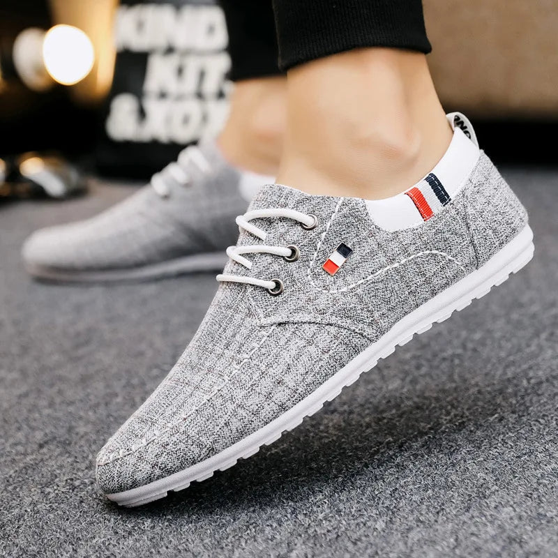 StrideEase Breathable Canvas Men's Sneakers