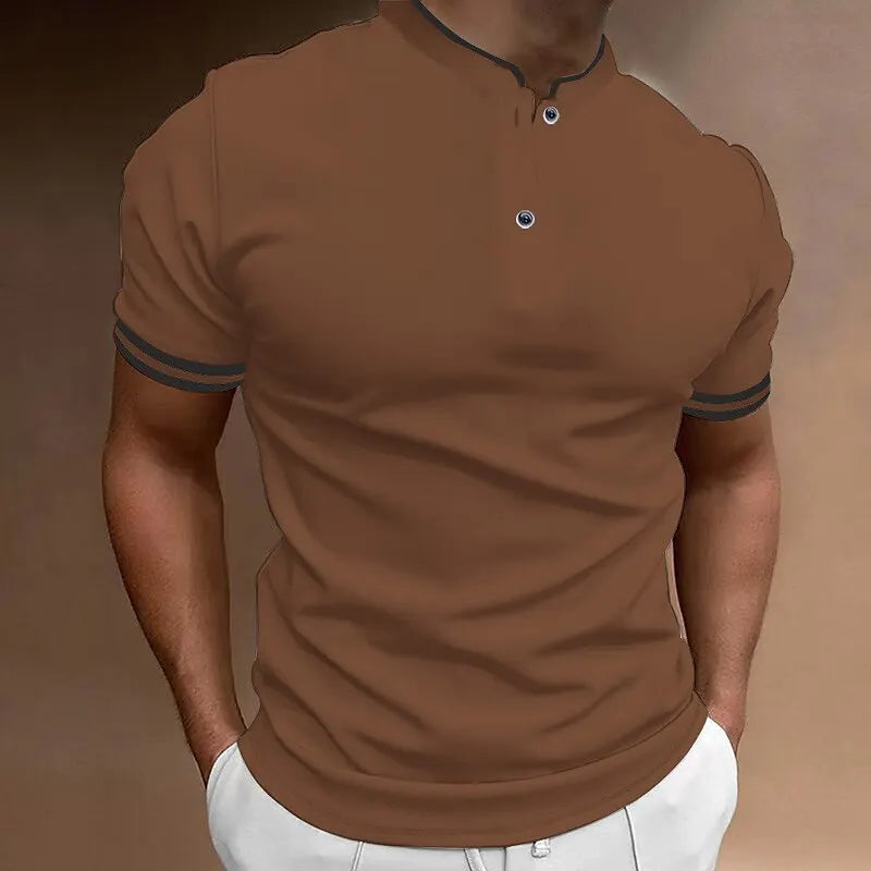 Erren - Stijlvolle Slim-Fit Henley Shirt