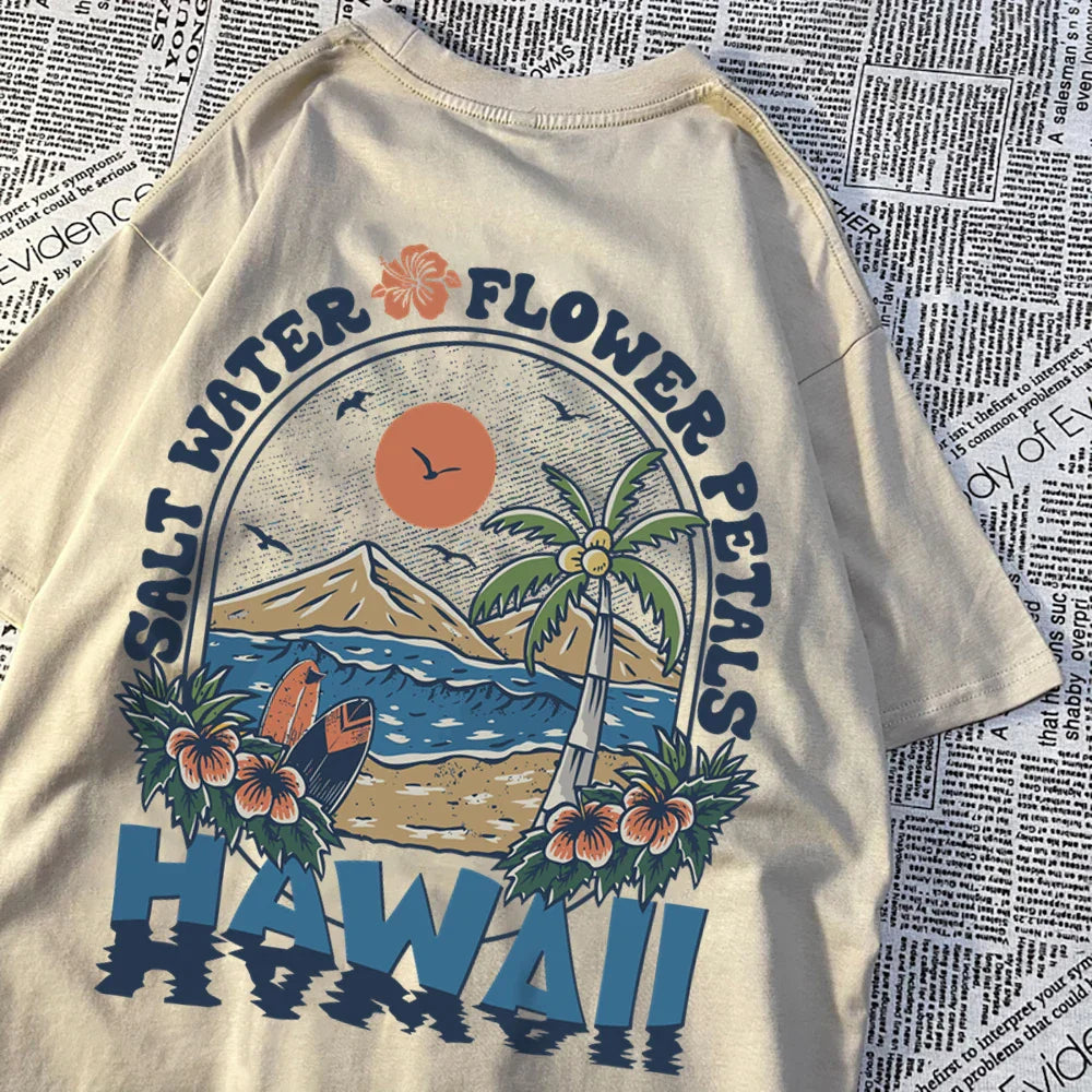 Luca - Hawaii Print T-shirt