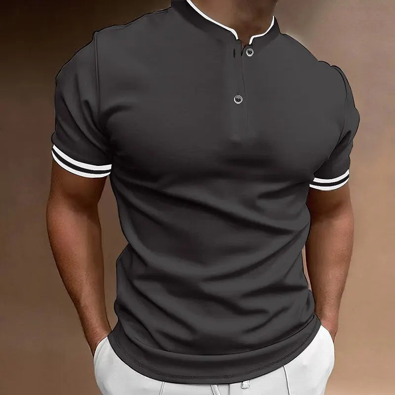 Erren - Stijlvolle Slim-Fit Henley Shirt