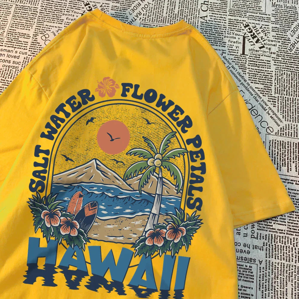 Luca - Hawaii Print T-shirt