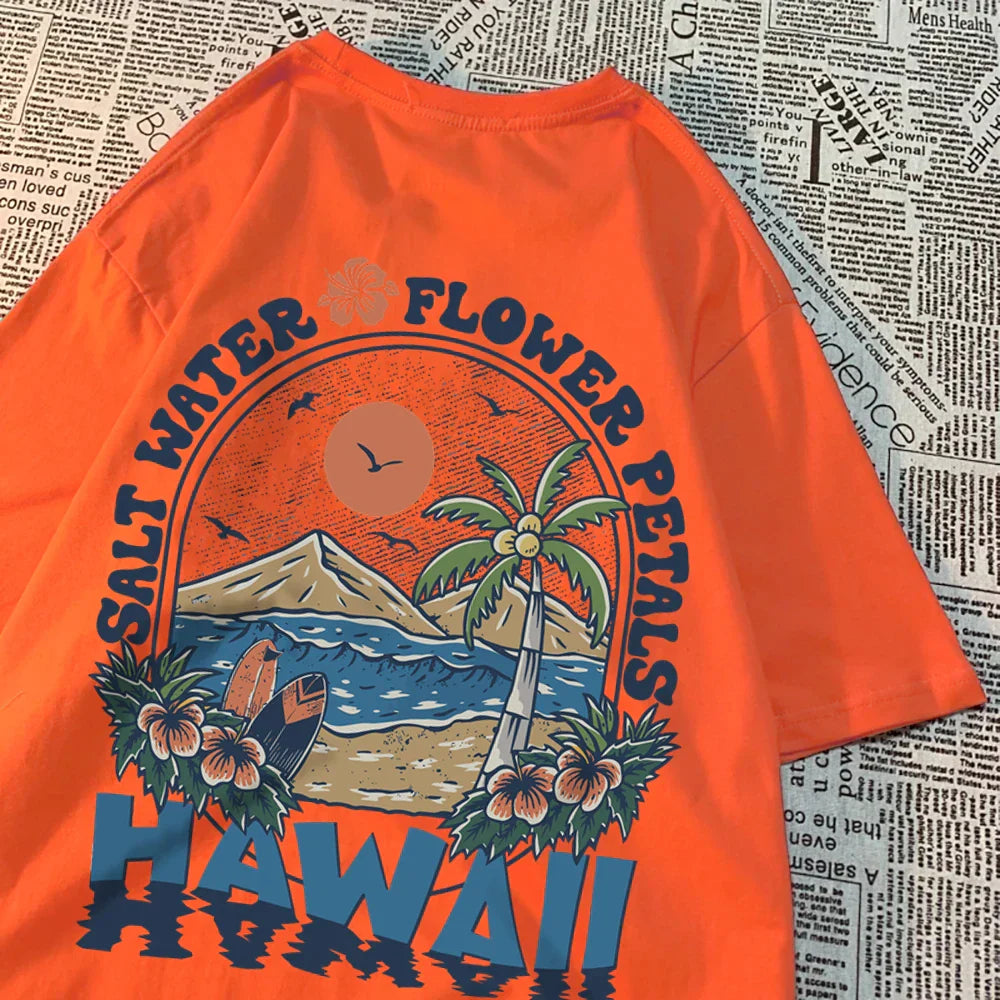 Luca - Hawaii Print T-shirt