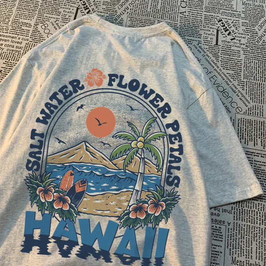 Luca - Hawaii Print T-shirt