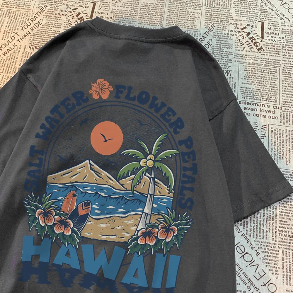 Luca - Hawaii Print T-shirt