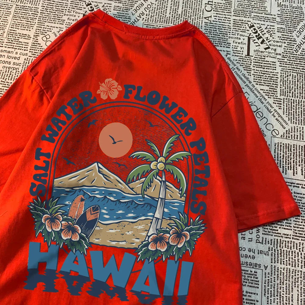 Luca - Hawaii Print T-shirt