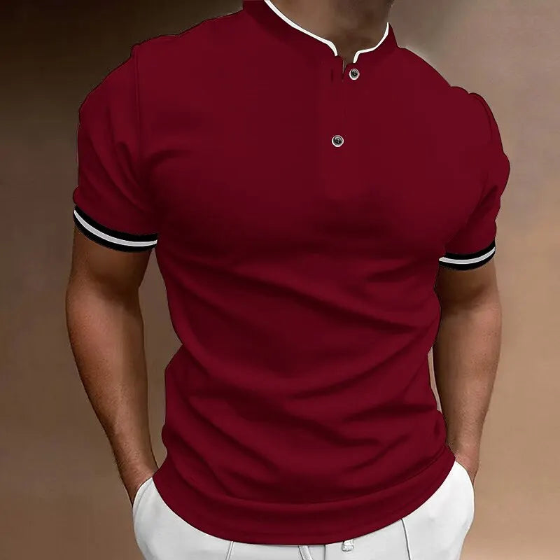 Erren - Stijlvolle Slim-Fit Henley Shirt