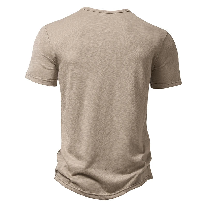 Daan - casual linnen henley shirt