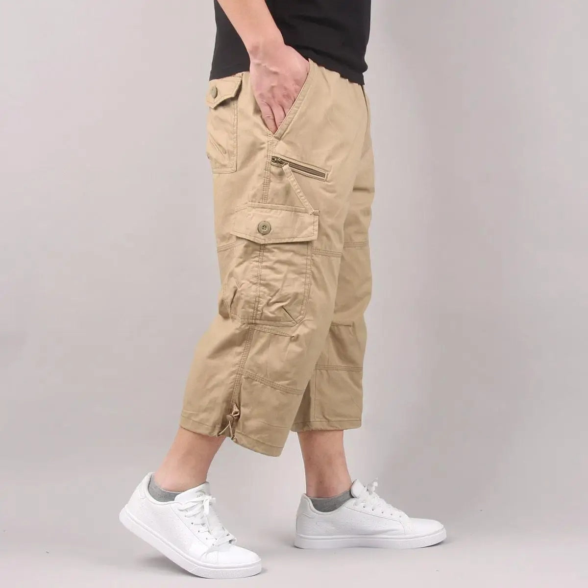 Jesse - Comfortabele kuitlange cargo shorts met meerdere zakken