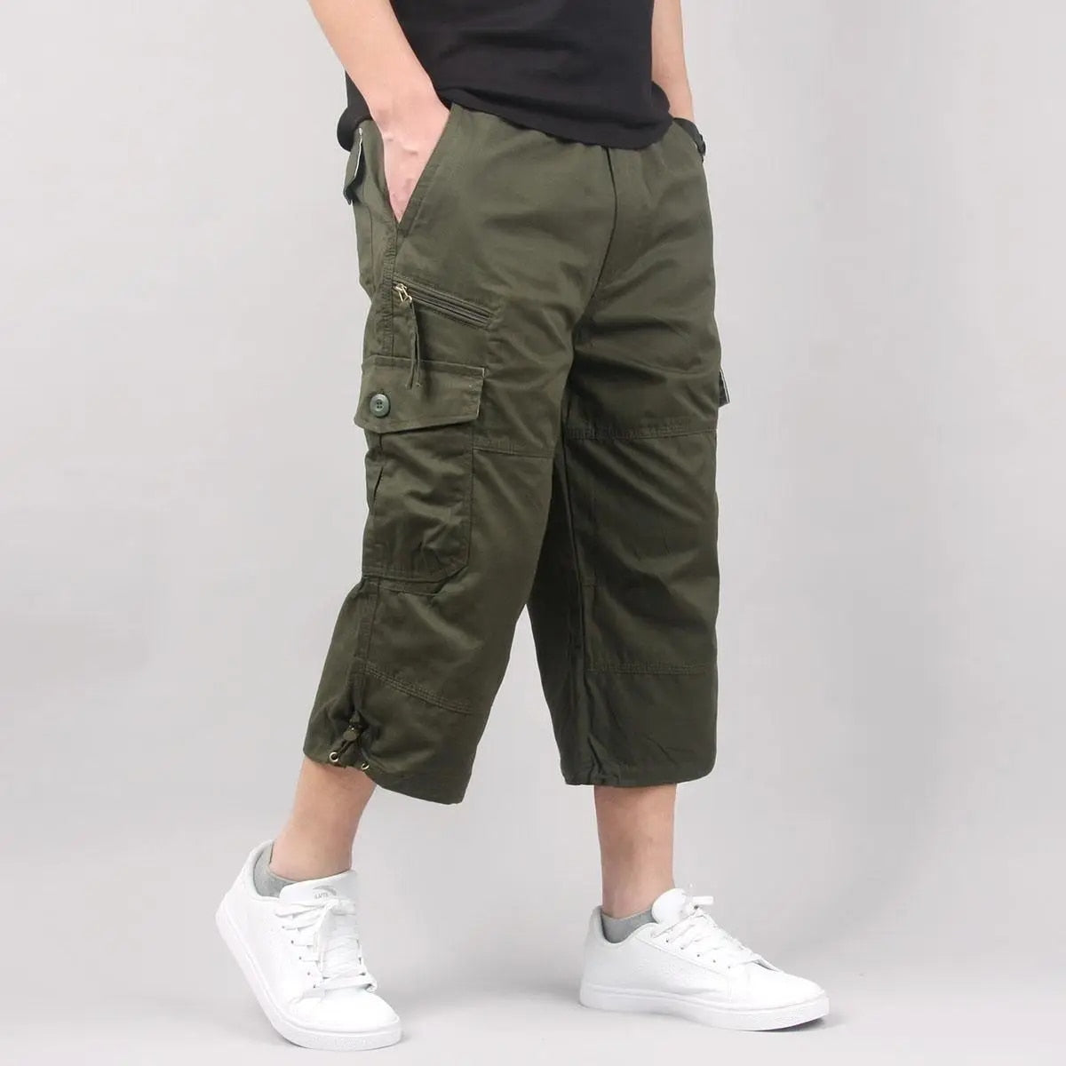 Jesse - Comfortabele kuitlange cargo shorts met meerdere zakken